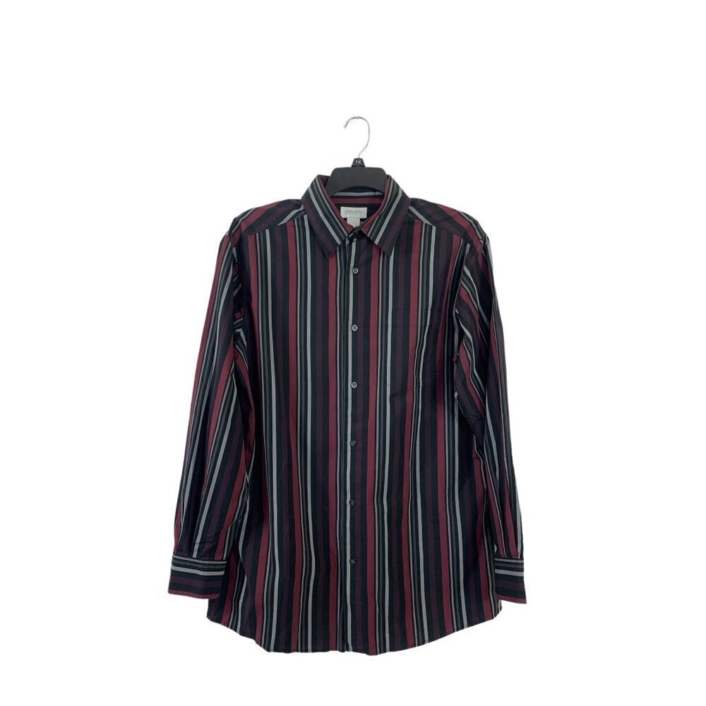Concepts by Claiborne Men's Black & Burgundy Shirt